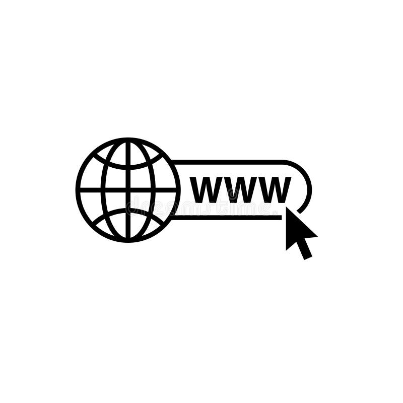 Globe related outline icons. Web apps. Thin line vector icons for website design and development, app development stock illustration