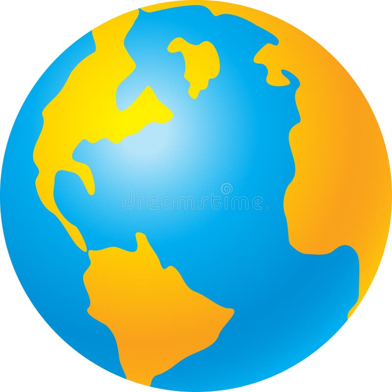 Globe of the world stock illustration