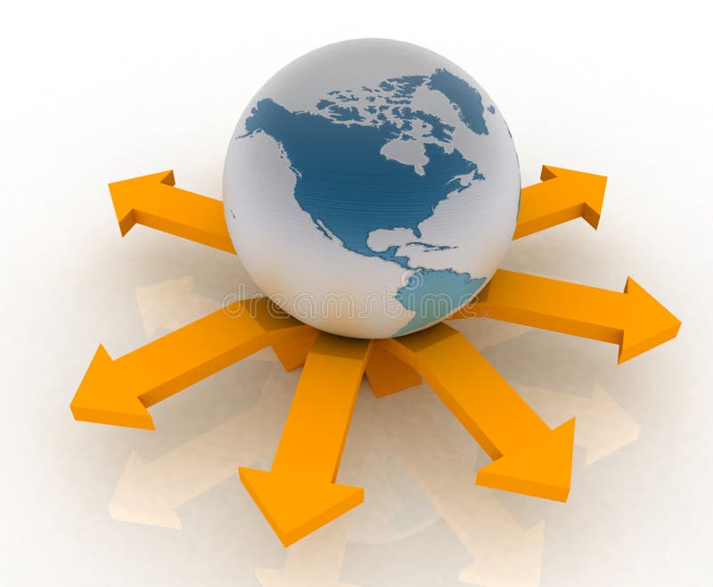 Globe world vector illustration