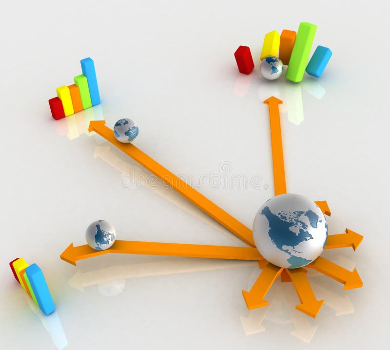 Globe world vector illustration