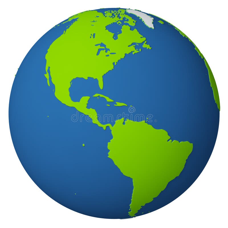 Globo/América ilustração stock Globo/América ilustração stock