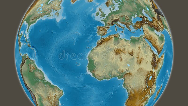 Relief map centered on Western Sahara neighborhood area. Relief map centered on Western Sahara neighborhood area