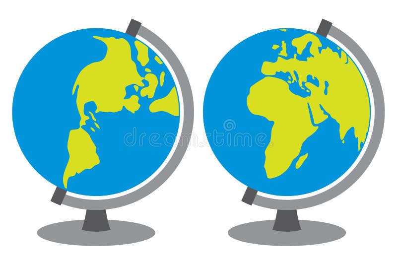 Globo terrestre ilustração do vetor