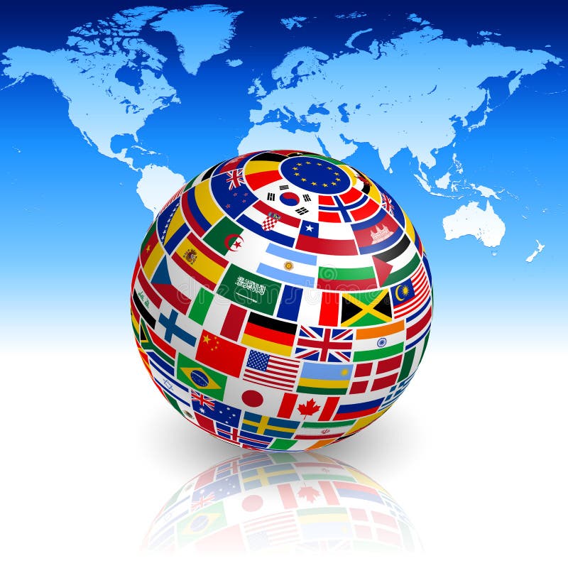 Globo de ilustración de bandera, banderas de globo del mundo, globo del  mundo, bandera, mundo, esfera png
