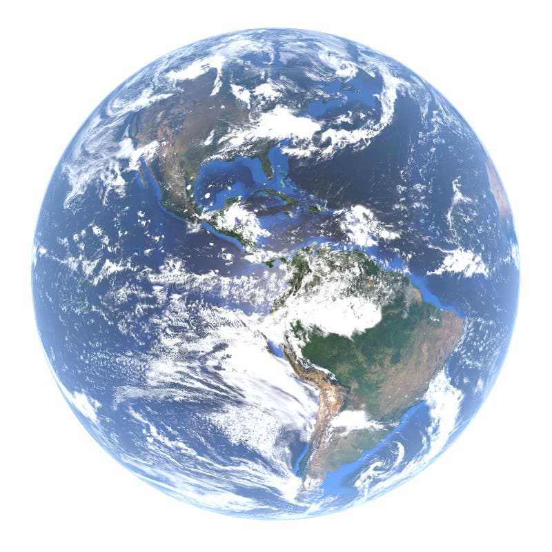 Globo de la tierra - Norteamérica y Suramérica detrás de las nubes, 3d representación, elementos de esta imagen equipados por la libre illustration Globo de la tierra - Norteamérica y Suramérica detrás de las nubes, 3d representación, elementos de esta imagen equipados por la libre illustration