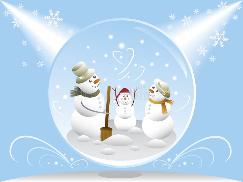 Globo della neve royalty illustrazione gratis Globo della neve royalty illustrazione gratis