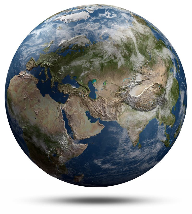 Globo della terra - l'Eurasia illustrazione di stock Globo della terra - l'Eurasia illustrazione di stock