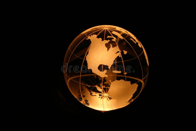 Globo en luz ámbar libre illustration
