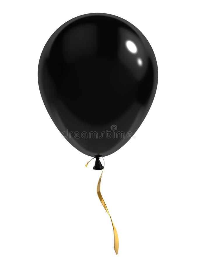 Globo negro stock de ilustración