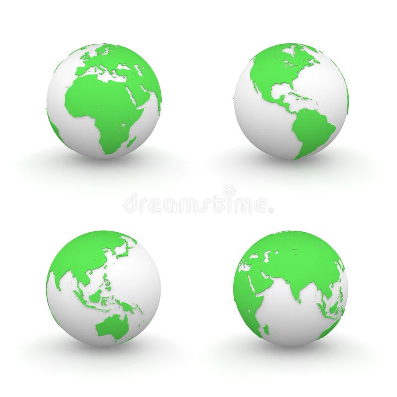 globos 3D en verde libre illustration globos 3D en verde libre illustration