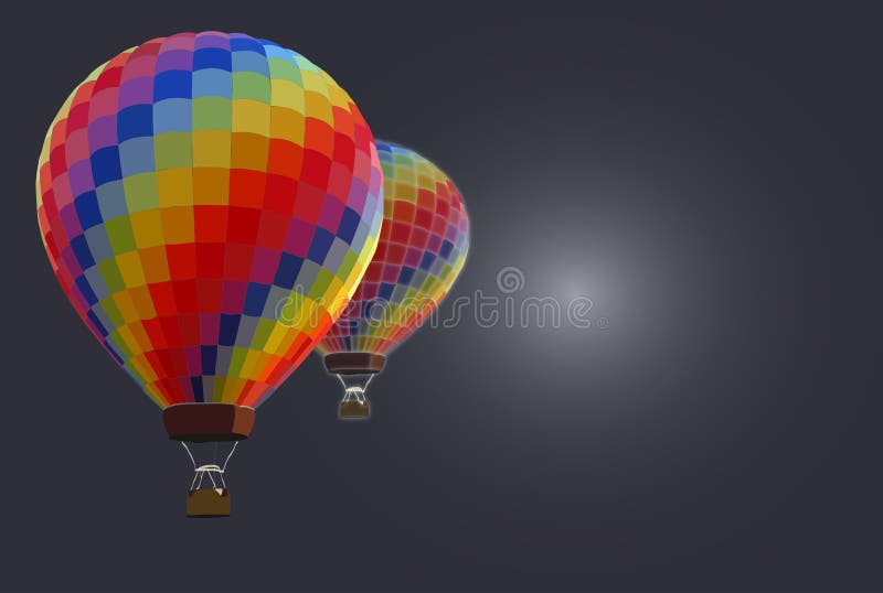 Globos del aire caliente - fondo libre illustration Globos del aire caliente - fondo libre illustration