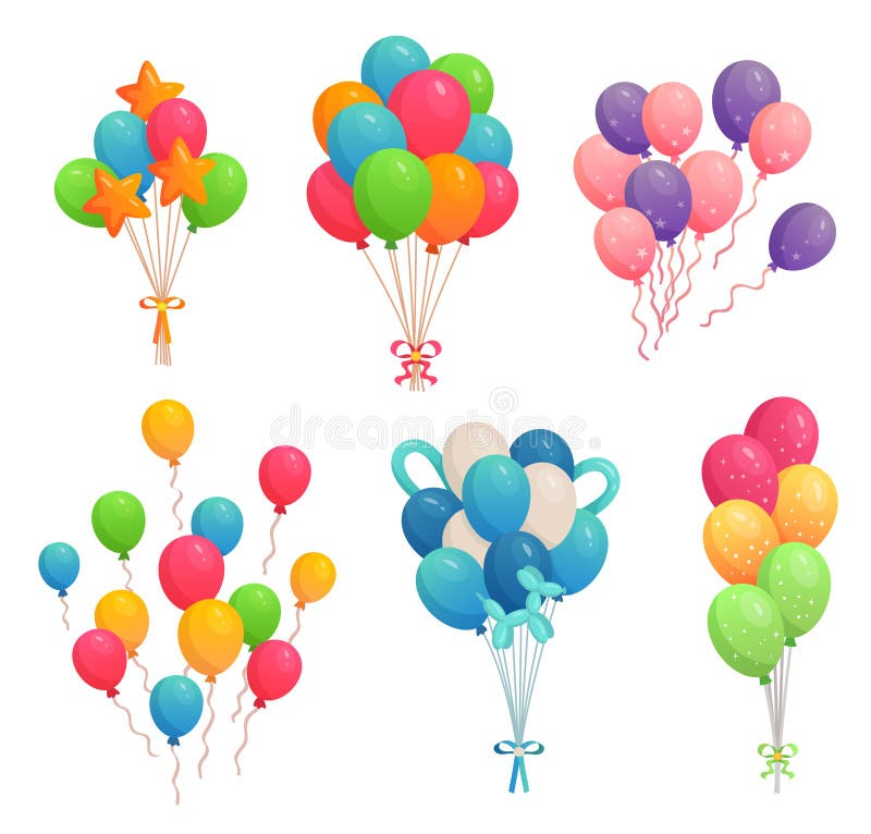 Diseño De Fondo Vectorial De Globos De Cumpleaños. Feliz Cumpleaños Para Ti  Texto Con Decoración De Globo Y Confetti Stock de ilustración - Ilustración  de saludo, elementos: 272191321