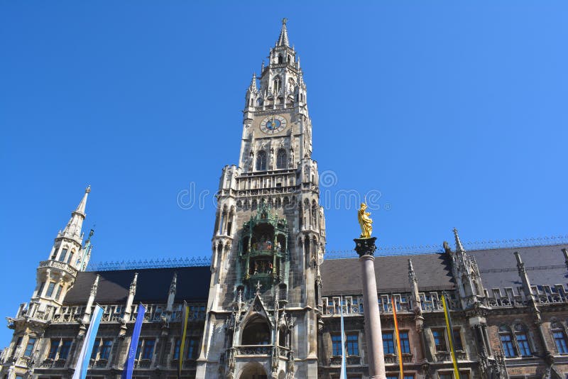 Glockenspiel musical tower stock photo. Image of musical 71196522