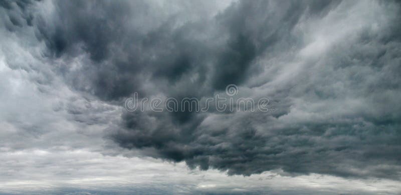 Gloomy sky with storm clouds