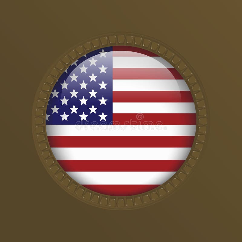 Download American Flag Frame. Vector. Stock Vector - Illustration ...