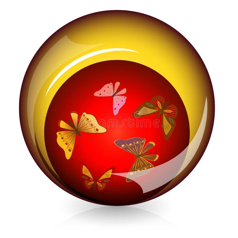 Big red button stock illustration. Illustration of chrome - 26365162