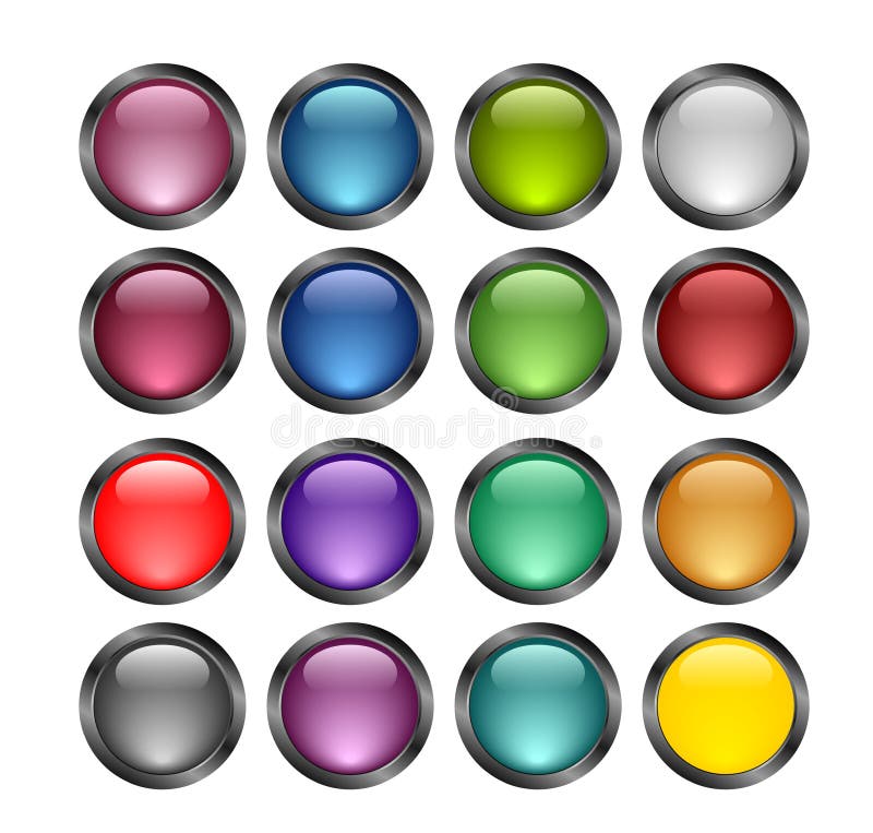 Glossy buttons royalty free illustration