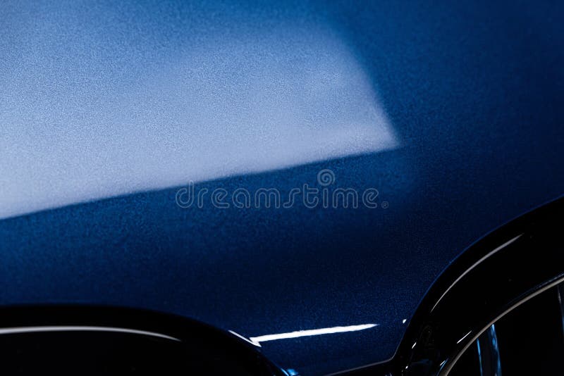 Glossy Car Paint after Using the Ceramic Coating Stock Image Image of
