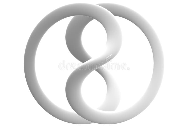 Glossy Ceramic Infinity Sign