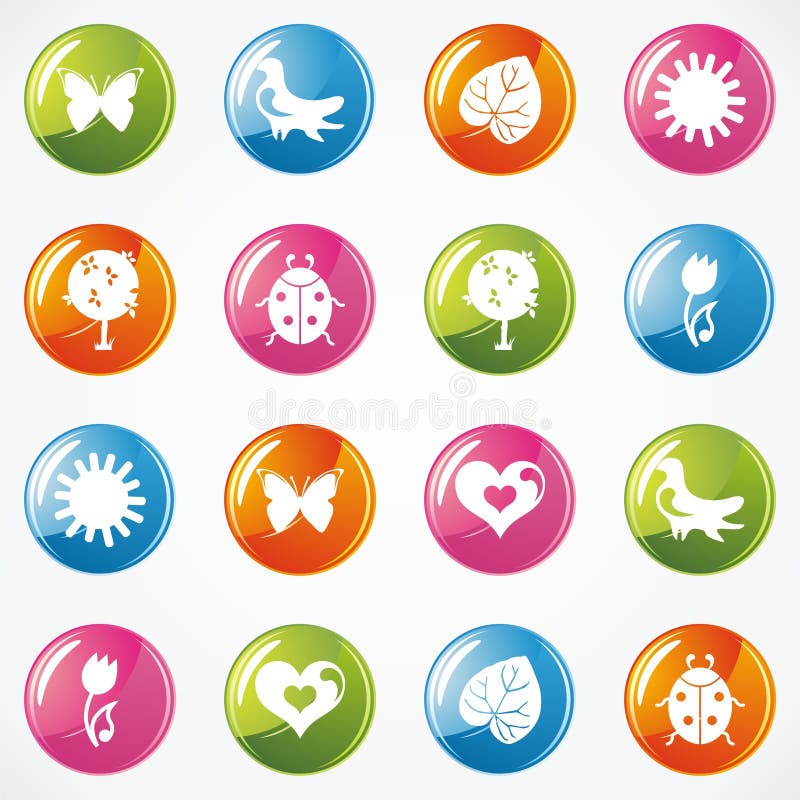 Glossy Icon Set for Web