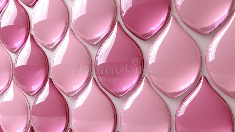 Glossy Pink Droplet Texture Background for Modern Design and Artistic Concepts stock abbildung