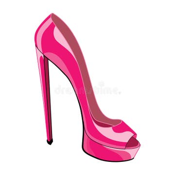 Pink Stiletto Shoe Stock Illustrations – 1,093 Pink Stiletto Shoe Stock ...