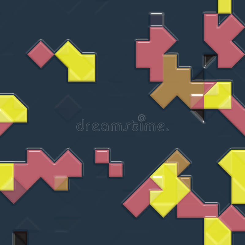 Glossy Tiles Color Abstract Background Stock Illustration