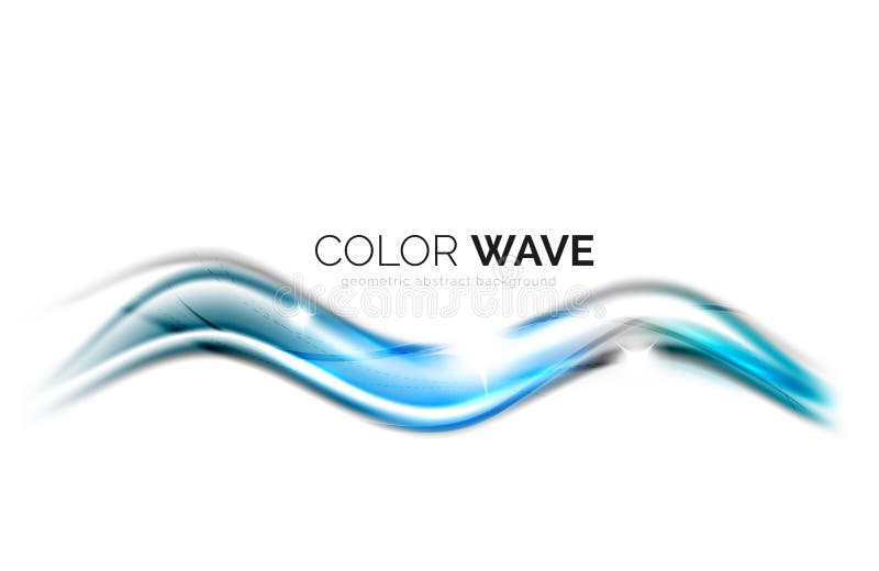 Glossy Wave on White Background Stock Vector - Illustration of graphic ...