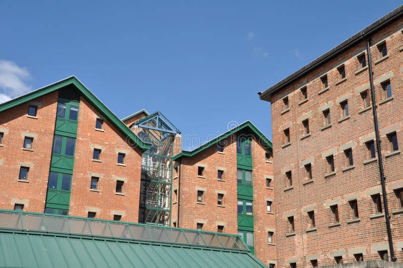 Gloucester docks stock photo. Image of house, docks, building 16548754