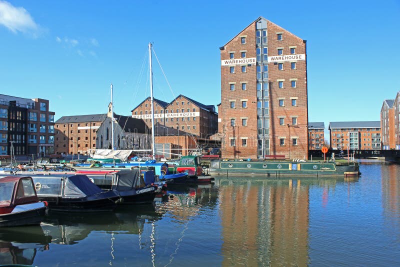 Gloucester Docks Canal Basin Stock Photo Image of boats, waterways