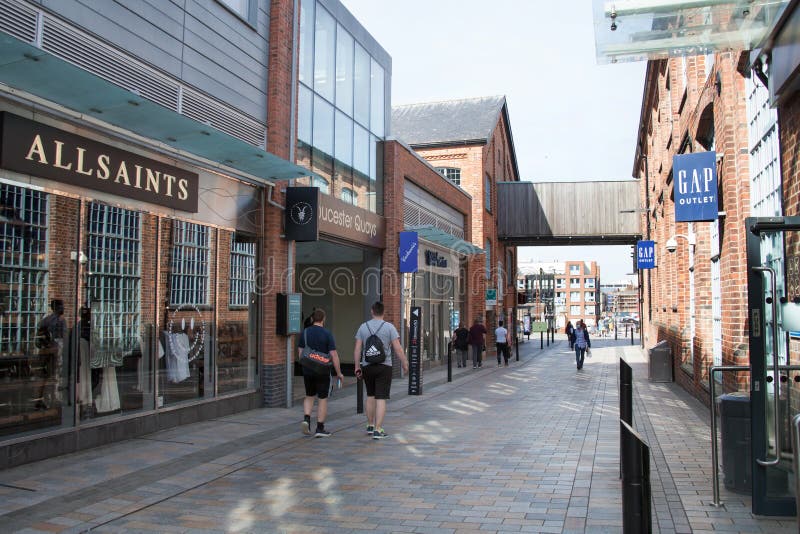 Gloucester Quays Shopping Centre with Allsaints and the Gap in the UK
