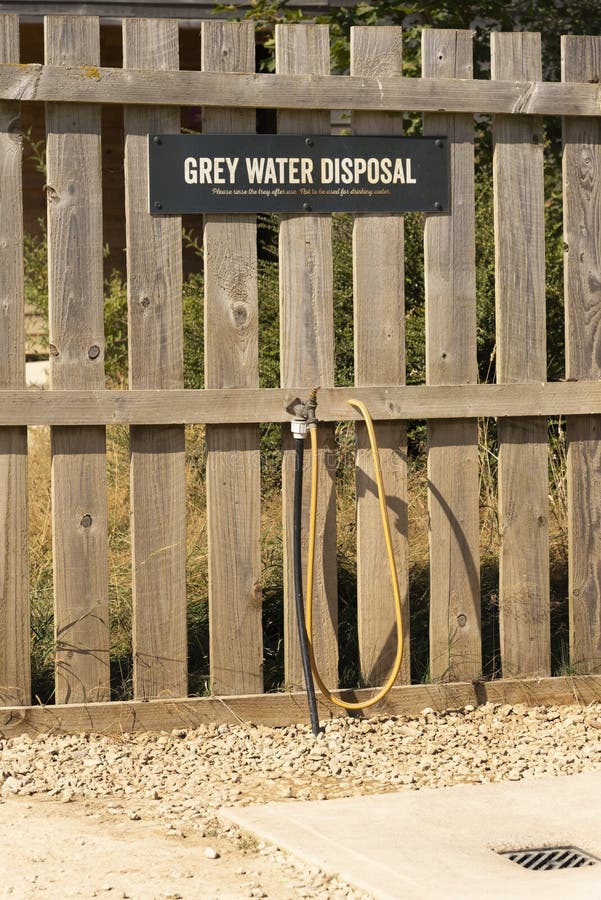 Tap at grey water disposal point. UK