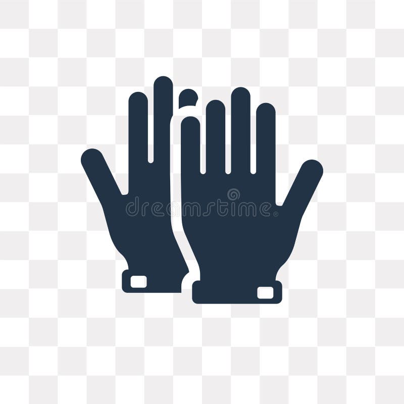 Gloves Icon Vector Sign and Symbol Isolated on White Background, Gloves