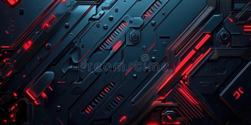 Glow Network Abstract: Interconnected Nodes and Lines with Warm, Golden Light on a Dark Background stock illustration