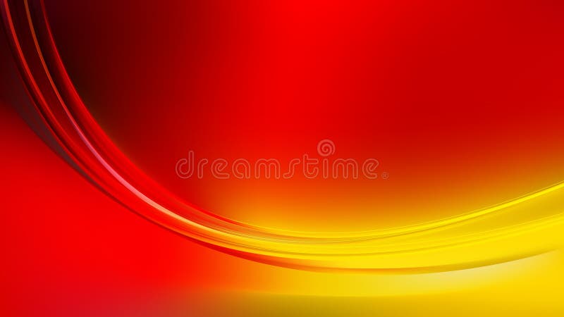 Glowing Abstract Red and Yellow Wave Background Stock Vector - Illustration  of text, company: 165930722