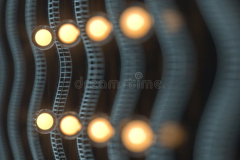 Glowing balls with abstract curve lines, 3d rendering vector illustration