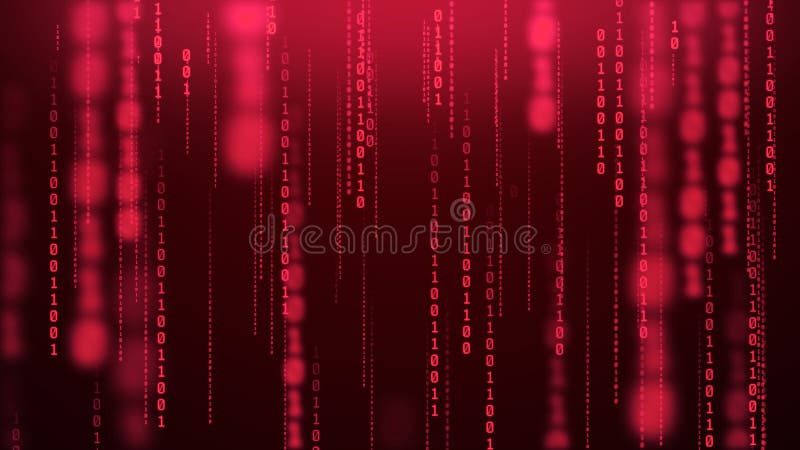 Glowing binary rain computer inside matrix numeric blur background stock photos