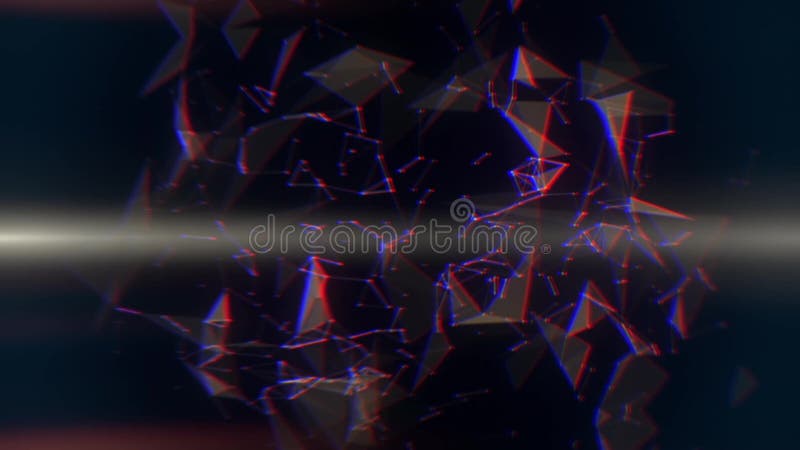 Brown Plexus Abstract Lines & Triangles Intro Logo Background royalty free illustration