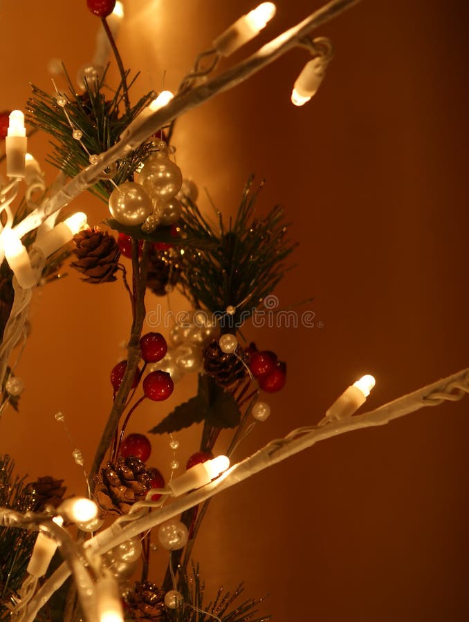 Glowing Christmas Electric Garland Stock Photo Image of pine, gift 29385450
