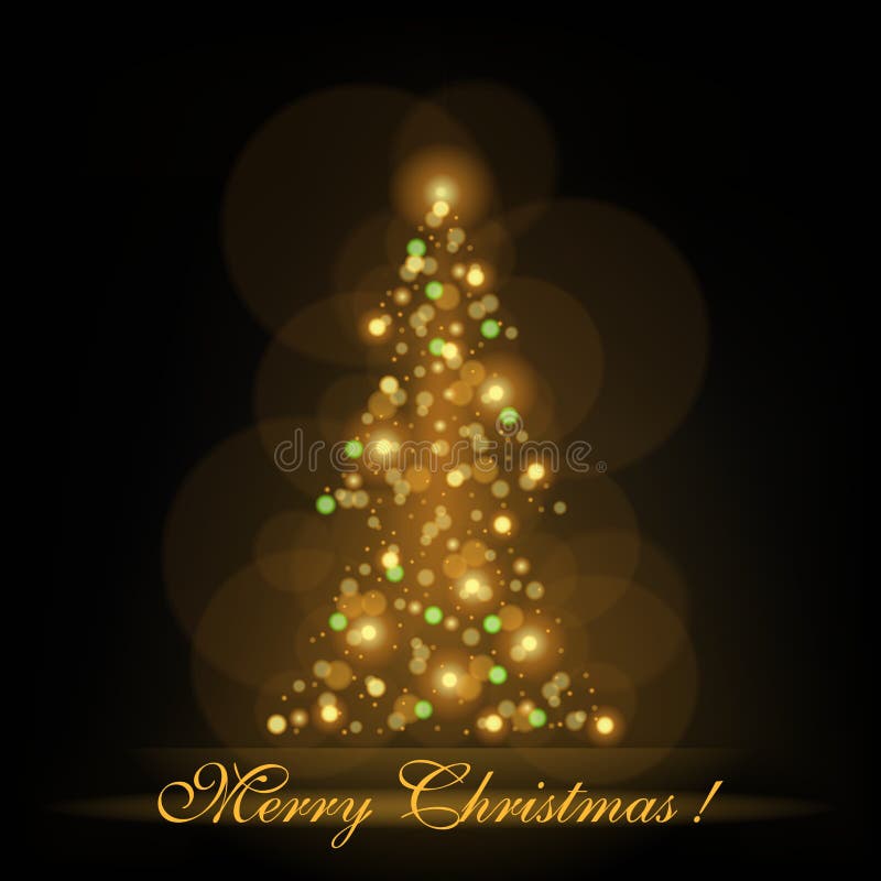 Glowing Christmas Tree royalty free illustration Glowing Christmas Tree royalty free illustration