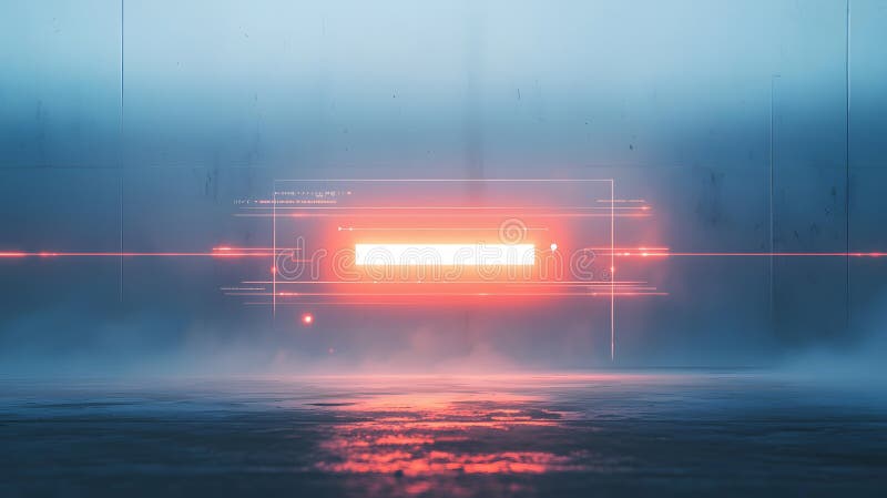 Glowing Digital Interface in a Clean Environment vector illustration