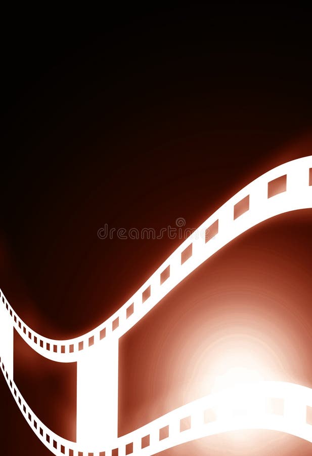 Glowing filmstrip