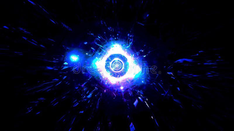 Glowing Hyper Space Galaxy Colorful 3d Illustration Vfx Background Wallpaper  Stock Illustration - Illustration of space, hyper: 203563574