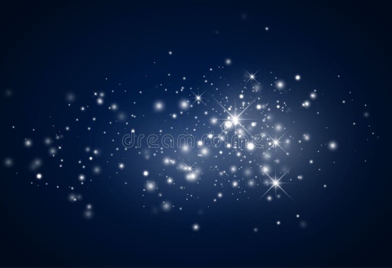 Glowing Light Effect with Glitter Stock Vector Illustration of glow
