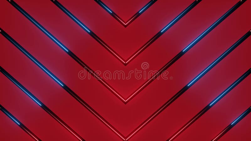 Glowing neon colorful lines animation stock illustration