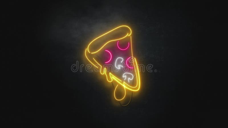 Glowing Neon Icon Abstract Seamless Looping animation stock illustration