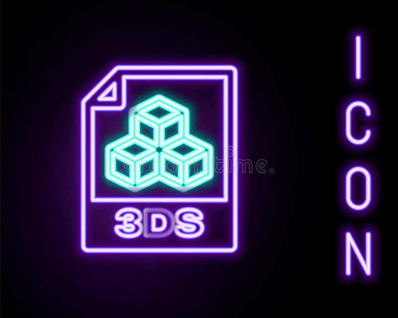 Glowing Neon Line 3ds File Document Download 3ds Button Icon Isolated On Black Background 3ds File Symbol Colorful Stock Vector Illustration Of Color Line Glowing Neon Line 3ds File Document Download 3ds Button Icon Isolated On Black Background 3ds File Symbol Colorful Stock Vector Illustration Of Color Line