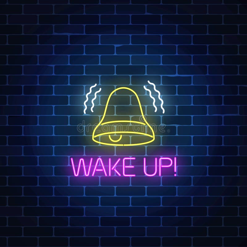 Symbol Of Wake Up Service, Five User Objects Stock Vector