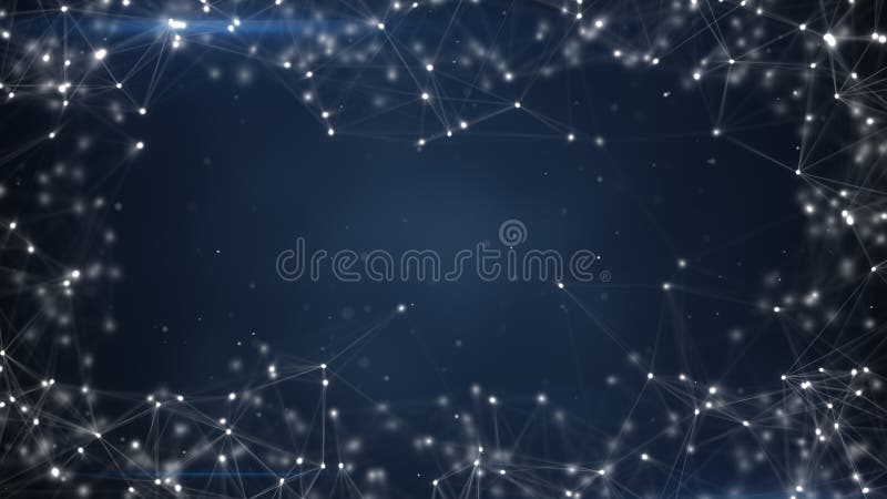 Glowing Network Shape Sci-fi Abstract Background Stock Illustration ...