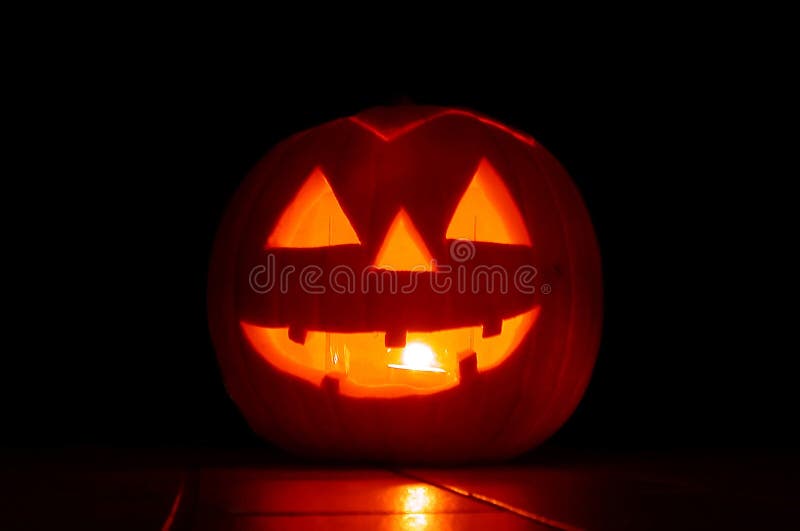 Glowing Pumpkin stock photo. Image of pumpkin, trick, october 625498